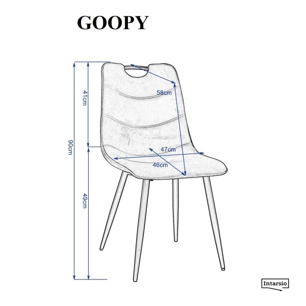 Стілець Goopy — стильний вибір для кухні та кафе