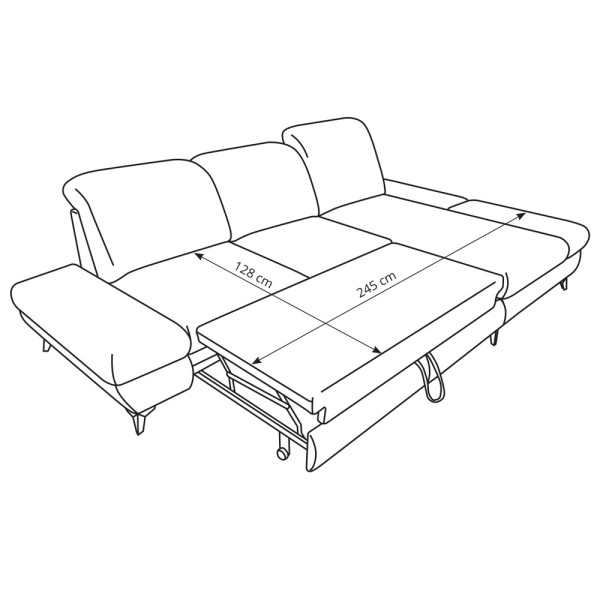 Диван кутовий розкладний Harper правий