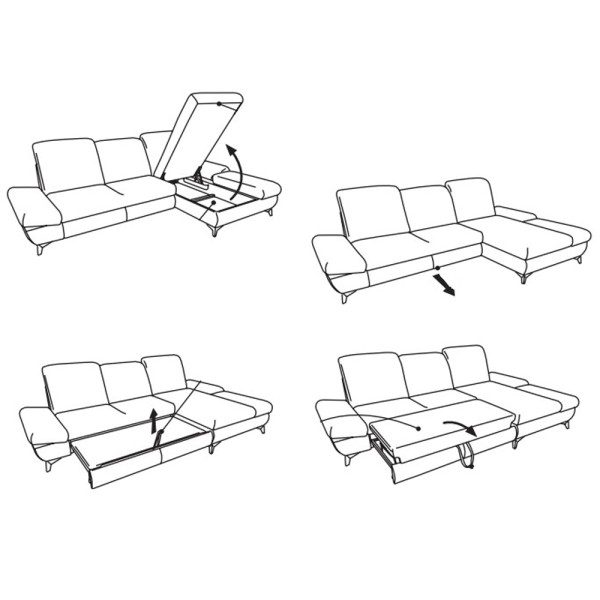 Диван кутовий розкладний Harper лівий