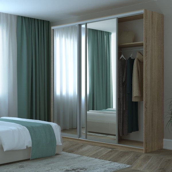 Шафа-купе Сіті 24 3 дзеркала 238 см