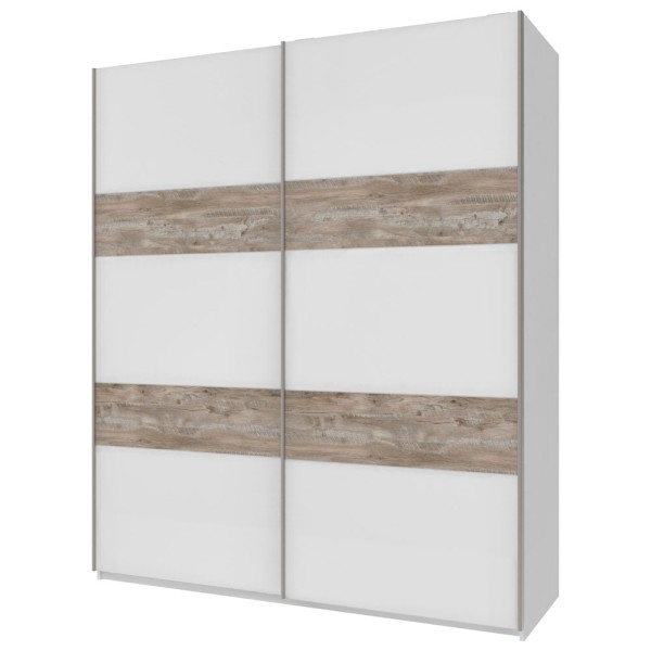 Шафа-купе L-Caiser 180 2 ДСП з шухлядами - стильна та функціональна меблі для вашої спальні