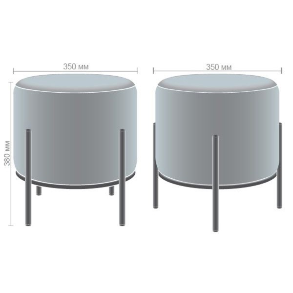 Пуф Fluffy – стильний та зручний для вашої спальні