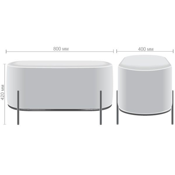 Пуф Soft - сучасний мінімалізм для вашої спальні