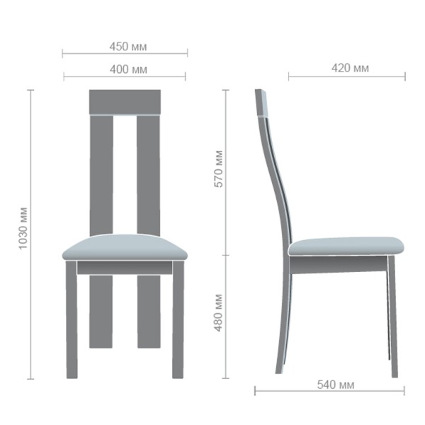 Стілець обідній Лестер СВ-2421YBH - стильний вибір для вашої кухні