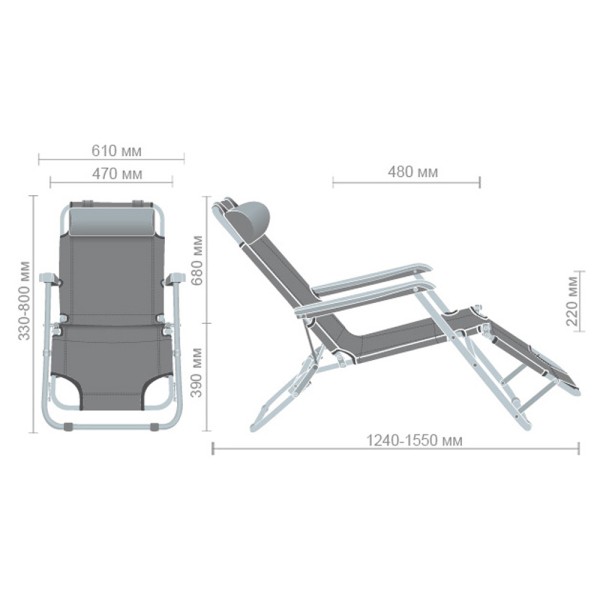 Шезлонг Круїз – комфорт на вулиці та у саду