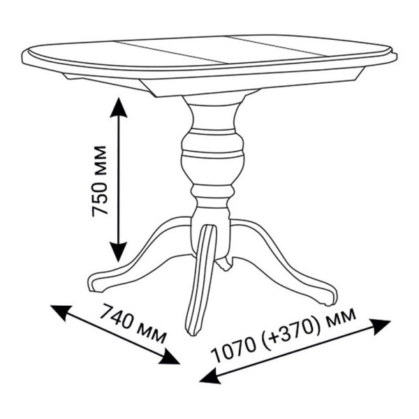 Стіл обідній Тріумф - класичний стиль для вашої кухні