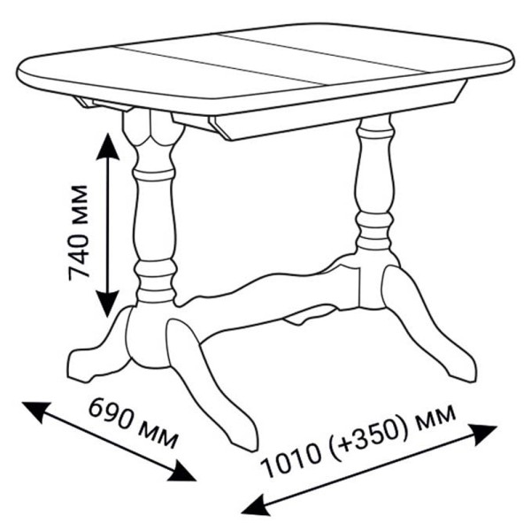 Стіл обідній Аврора — Стильний та функціональний стіл для вашої кухні