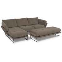 Угловой диван Brooklyn с пуфом