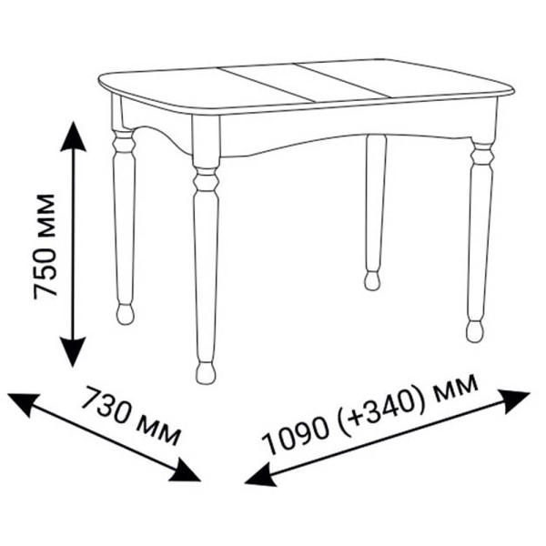 Стіл обідній Кельн – розкладний стіл для кухні