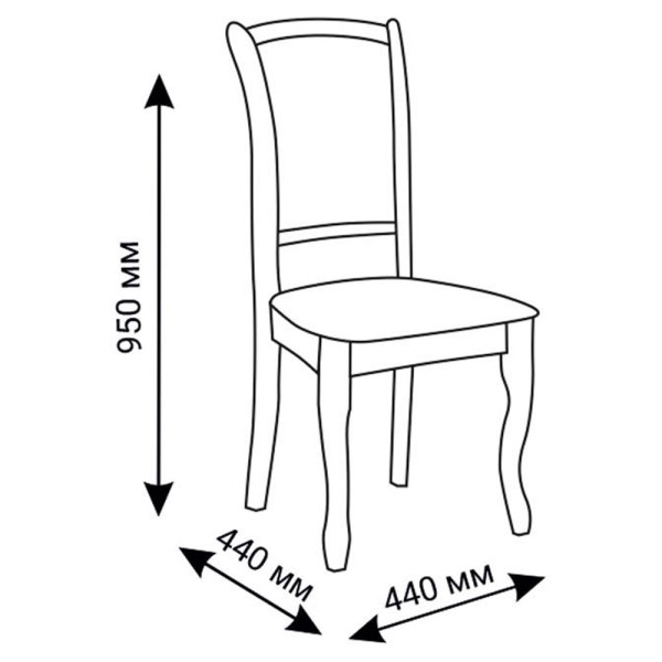 Стілець Марсель — класичний дерев'яний стілець для вашої кухні