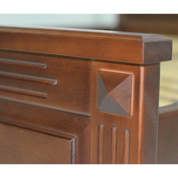 Ліжко Єва - Класичне дерев'яне ліжко з масиву вільхи