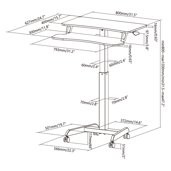 Стіл приставний OfficePro ODM460 - Ваш комфортний офіс