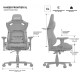 Геймерське крісло Anda Seat Kaiser Frontier XL Grey fabric