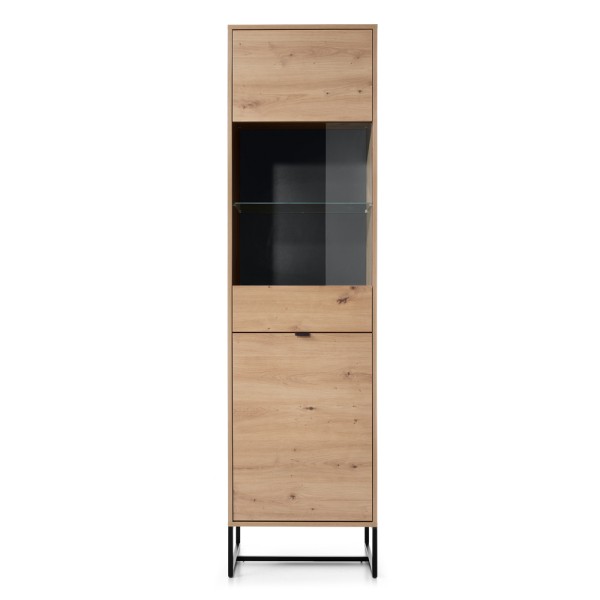 Вітрина висока Amber AWT53 — сучасний скандинавський стиль для вашої вітальні