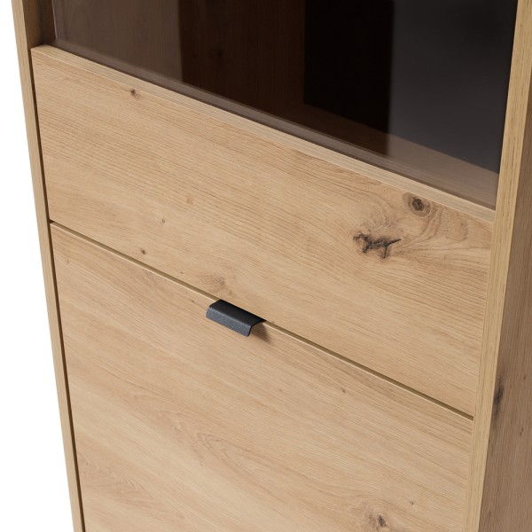 Вітрина висока Amber AWT53 — сучасний скандинавський стиль для вашої вітальні