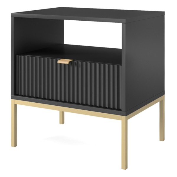 Тумба приліжкова Nova S54 Gold — стиль та функціональність у кожному елементі