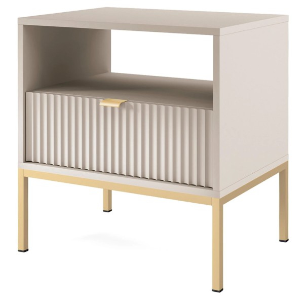 Тумба приліжкова Nova S54 Gold — стиль та функціональність у кожному елементі