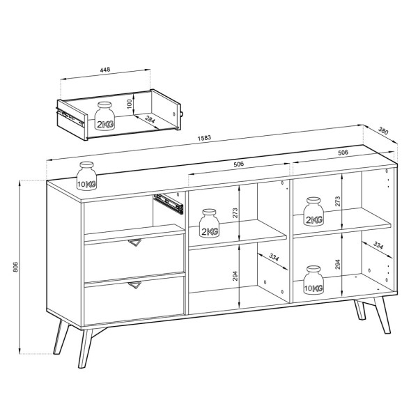 Комод Forest KSZ158 – для стильного інтер’єру вашої вітальні
