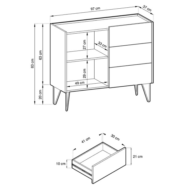 Комод Harmony KSZ97 – стильний і практичний вибір для вашої оселі