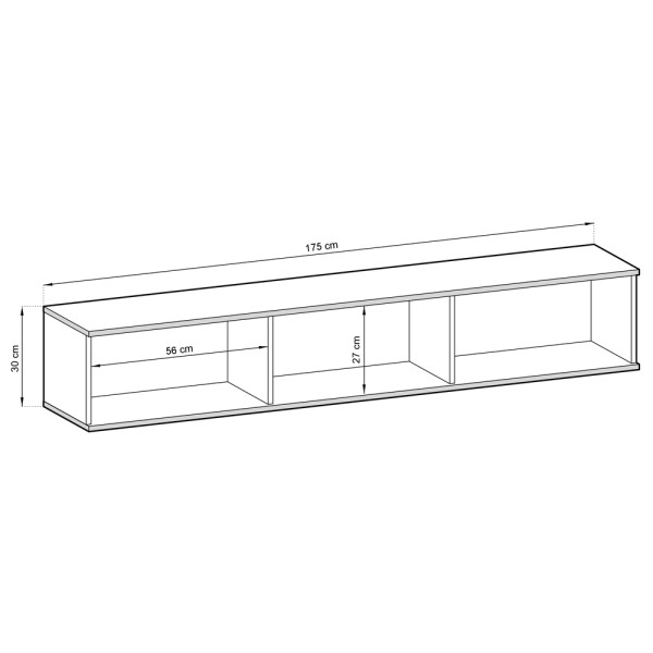 Тумба під TV навісна MDF ORO RTV 175