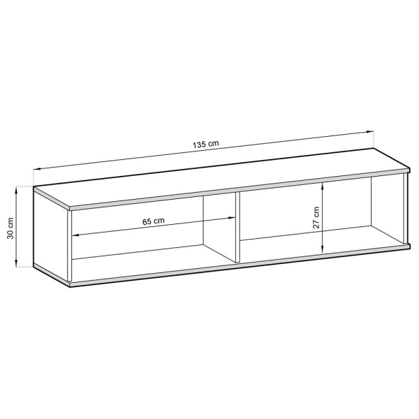 Тумба під TV навісна MDF ORO RTV-135
