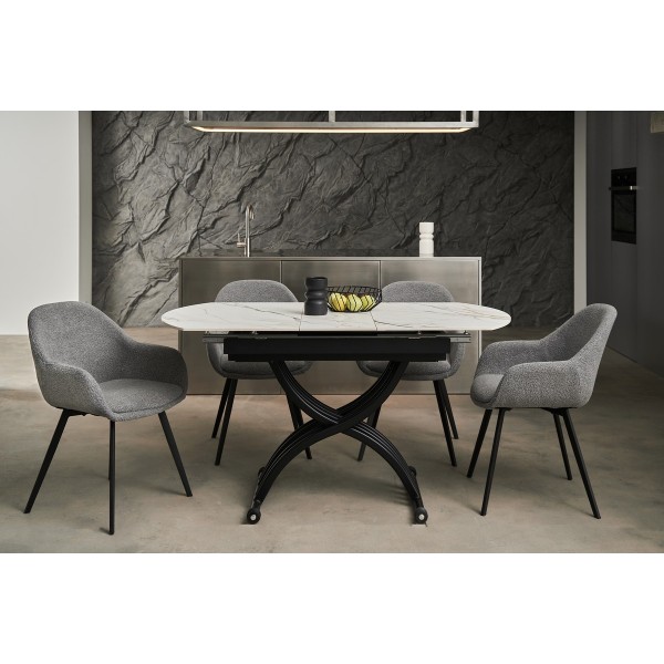 Стіл TMT-100 120-150 см — Розкладний стіл для кухні та кафе