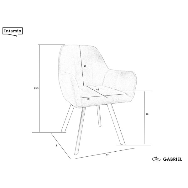Стілець Gabriel – для стильного інтер'єру кухні та кафе
