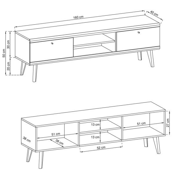 Тумба TV Primo PRTV160 – стиль та функціональність для вашої вітальні