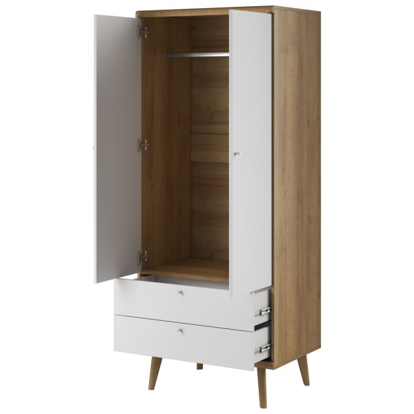 Шафа дводверна Primo PSZ80 з шухлядами