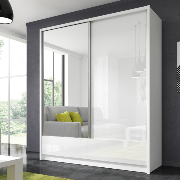 Шафа-купе Aria I 180 з дзеркалом та шухлядами