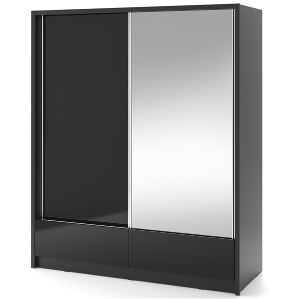 Шафа-купе Aria I 180 з дзеркалом та шухлядами