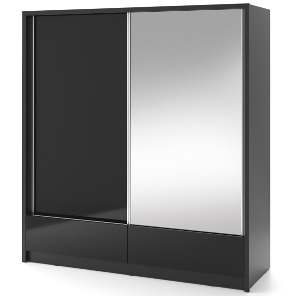 Шафа-купе Aria I 200 з дзеркалом і шухлядами для спальні