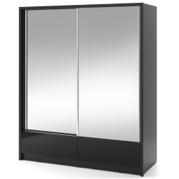 Шафа-купе з подвійним дзеркалом і шухлядами Aria II 180