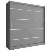 Шафа-купе з алюмінієвими вставками Maja 200 alu