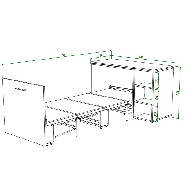 Ліжко-трансформер Sirim-C2 — ідеальний вибір для вашої спальні