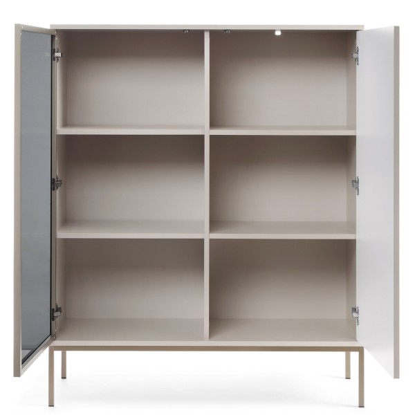 Вітрина дводверна скляна з освітленням Sento WT104 2PKT LED