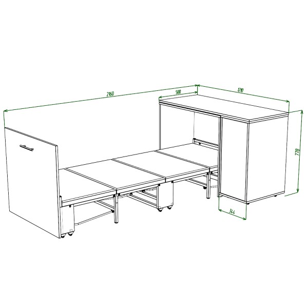 Ліжко-трансформер Sirim-C3 для вашої спальні