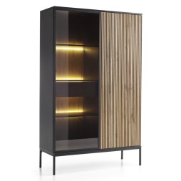 Вітрина дводверна скляна з освітленням Sento WTSZ104 3PKT LED