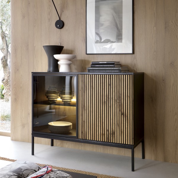 Комод дводверний з підсвічуванням Sento K104 1PKT LED