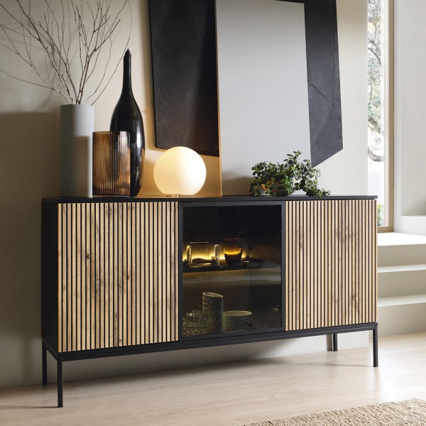 Комод тридверний з освітленням Sento K154 1PKT LED