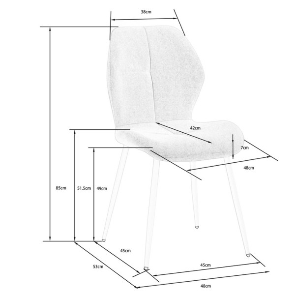 Стілець Dale: стильний та зручний вибір для кухні або кафе