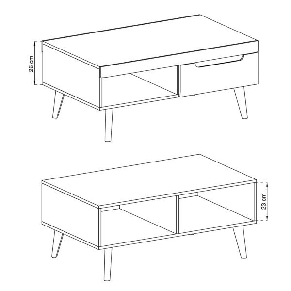 Журнальний столик з шухлядою Nordi NL107 для вашої вітальні