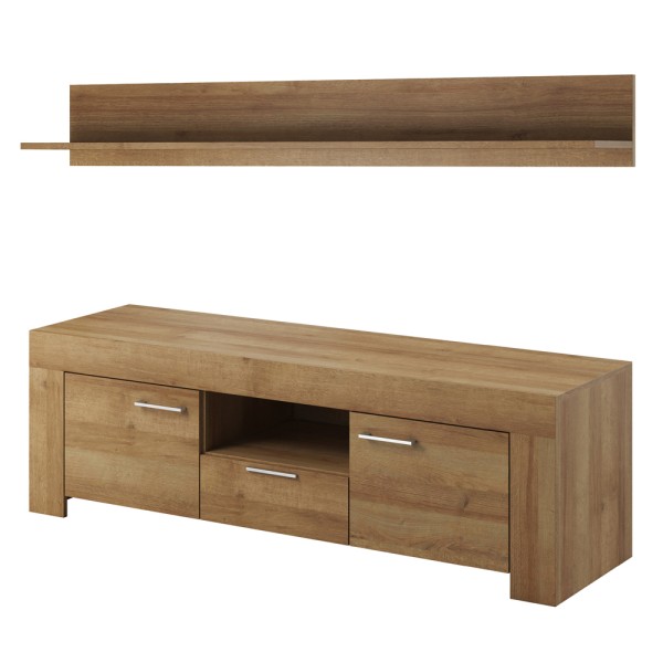 Тумба TV Sky SRTV155 та полиця настінна Sky P155 – Меблі для вітальні в скандинавському стилі