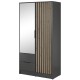 Шафа дводверна з дзеркалом і шухлядами Nelly 2D