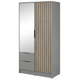 Шафа дводверна з дзеркалом і шухлядами Nelly 2D