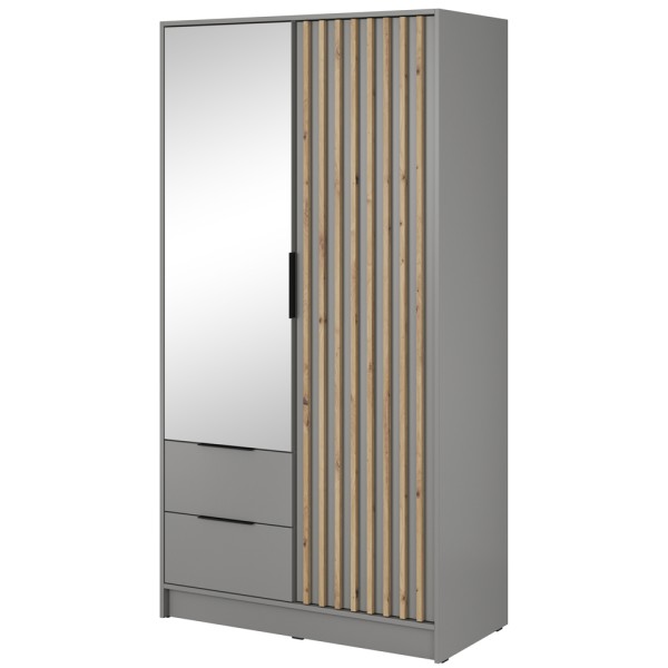 Шафа дводверна з дзеркалом і шухлядами Nelly 2D