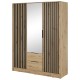 Шафа тридверна з дзеркалом і шухлядами Nelly 3D