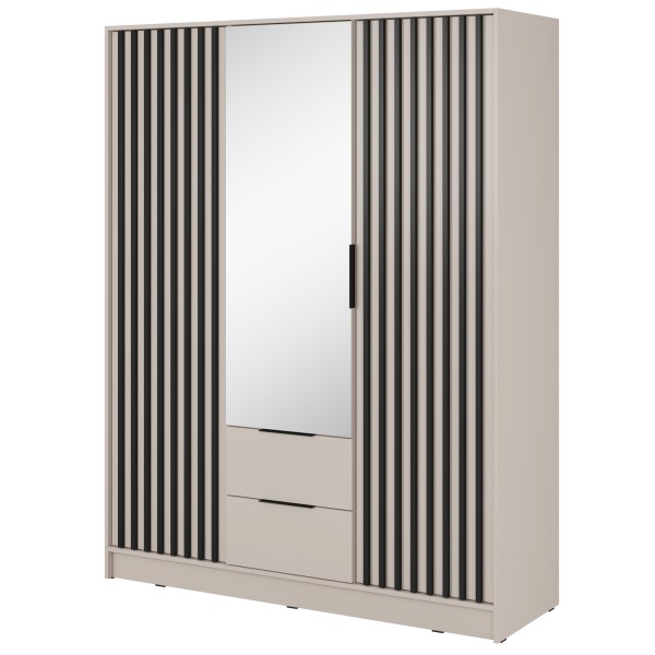 Шафа тридверна з дзеркалом і шухлядами Nelly 3D