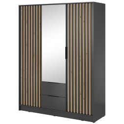 Шафа тридверна з дзеркалом і шухлядами Nelly 3D