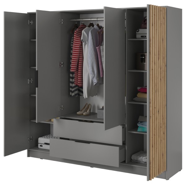 Шафа чотиридверна з шухлядами Nelly 4D